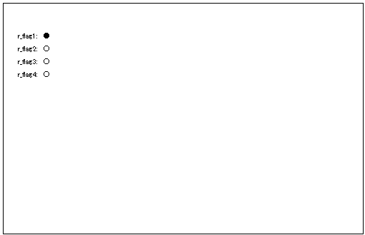 SAP ABAPレポートの選択画面における選択条件オプション:RADIOBUTTON解説用画像