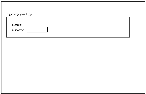 SAP ABAPレポートの選択画面におけるブロックの出力方法解説用画像